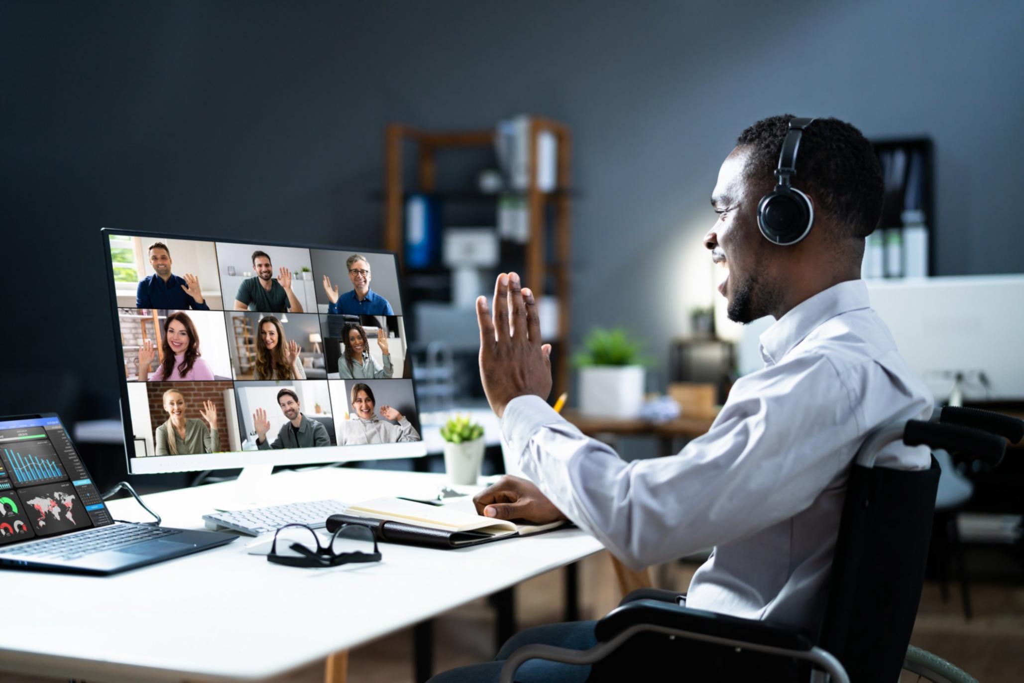 Ansicht der Lernplattform während einer Live-Session